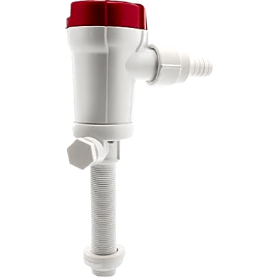 Bomba Livewell 605FC 12V DC / 1100 GPH (Galones Por Hora) / Conexión Straight Seacock / Doble Puerto de Entrada / Protección Anti-Aire / Cartucho Motor Extraíble - Kompletum