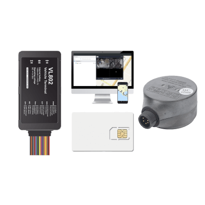 Kit localizador vehicular / 4G LTE / BLE / RS485 / Audio dos vias (requiere accesorios) / incluye SIM500MB2Y, Plataforma EPCOMGPSCODE y UL212 Sensor ultrasonico - Kompletum