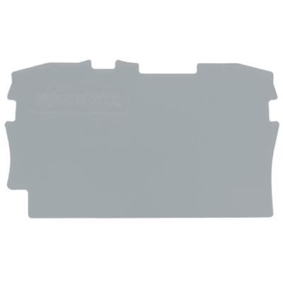 Placa Final e Intermedia para Aplicaciones Ferroviarias / Espesor 0,8 mm / Material Poliamida PA 66 V0 / Cumple Normativa EN 50155 / Certificaciones CCC e IECEx / Resistente a Vibración y Choque 5g / Compatible con Sistemas CAD/CAE - Kompletum