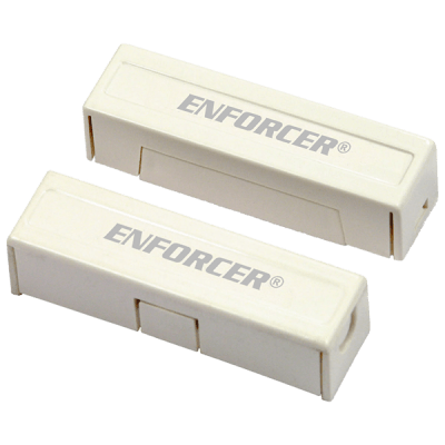 Contactos Magnéticos de  Montaje Superficial / Terminales Chapados en Oro / SPST (N.O.) / Circuito Cerrado / Imán Neodimio / 11/4" Brecha / Plástico ABS - Kompletum