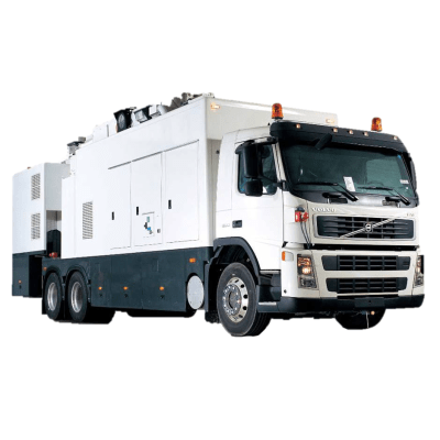 Sistema Móvil de Inspección de Vehículos/Carga / Acelerador Lineal Dual-energía 6/3 MeV / Penetración 320 mm Acero / Discriminación de Materiales / Modos Escaneo Estándar y Drive-through / Integració - Kompletum