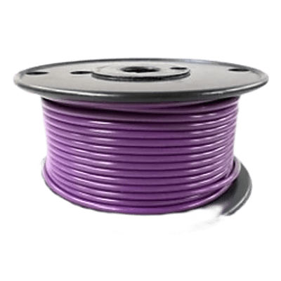 Cable Eléctrico Color Morado Calibre 14 / UL 1015-1230 / 600 Voltios / Temperatura 105°C Seco 75°C Húmedo / Cobre Estañado Clase K / Aislante PVC Retardante de Llama VW-1 / Resistente a Humedad Abrasión Ácido Com - Kompletum