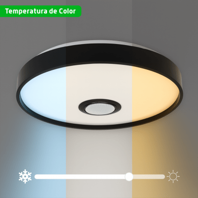 Luminario LED JLAR-3003 / 30W / 2400 Lúmenes / Bluetooth Control App / Voltaje 85-265V / Temperatura 6500K Fría / Garantía 3 Años - Kompletum