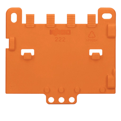 Placa de Retención para Soporte de Montaje / Series 221 o 222 / Ajuste DIN-35 / Datos Mecánicos y Materiales Incluidos - Kompletum