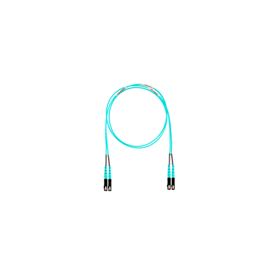 Jumper de Fibra Óptica Multimodo 50/125 OM4, SC-SC Duplex, OFNR (Riser), Color Aqua, 3 Metros - Kompletum