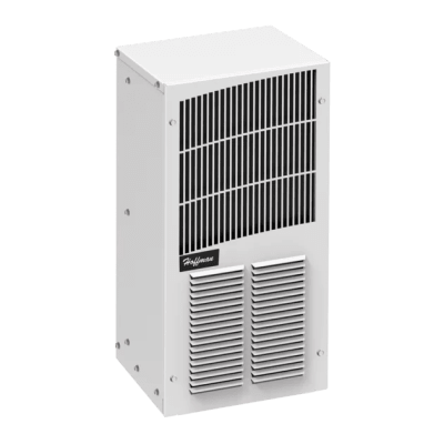 Aire Acondicionado Compacto Para Exterior, Uso en Gabinetes de Telecomunicaciones de Grado Industrial, Frío T20, 2000 BTU, 115 Vca, de Acero, Color Negro - Kompletum