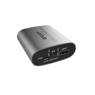 Extractor HDMI eARC | 18Gbps | HDMI 2.0b | HDCP 2.2 | Soporta 4K@60Hz 4:4:4 | Audio LPCM y Dolby/DTS | Salida HDMI, Óptica y L/R | Control RS-232 e IR - Kompletum