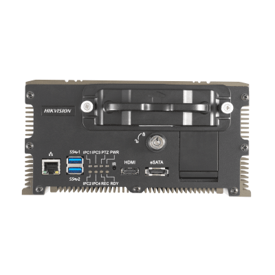 DVR Móvil 2 Megapixel (1080p) / 4 Canales TURBOHD / Tecnología IA Integrada / Soporta 4G / WiFi / GPS / Sensor G / Soporta 2 Memorias SD (512 GB c/u) / Alarmas I/O - Kompletum