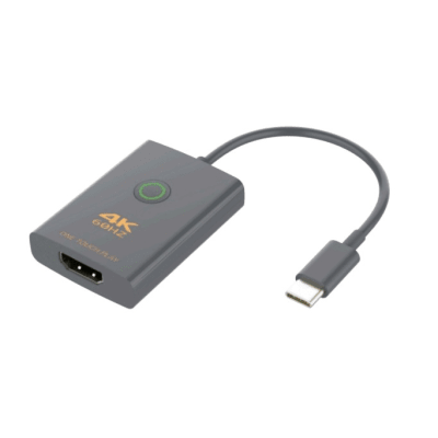 Adaptador USB-C a HDMI con Seguridad de Un Clic | Resolución 4K Ultra HD 60Hz | HDMI 2.0b 18 Gbps | DP 1.2a | Silenciamiento de Video Instantáneo | Protección ESD ±8kV | Audio 7.1 Canales | Compatibilidad Universal - Kompletum
