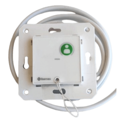 Módulo Asistencial de Empotrar IP67 / Material ABS Antimicrobiano / Botón Cancelación / Indicador Luminoso de Alarma y Presencia / RS485 / Compatible Cajas Europeas y Americanas - Kompletum