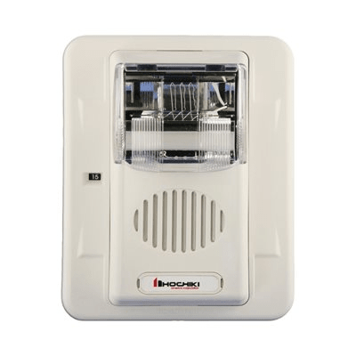 Sirena Estrobo, 24 Vcd, Multi-Candela 15 hasta 110 cd, Montaje En Pared, Color Blanco, Serie HEC3 (0500-06030) - Kompletum