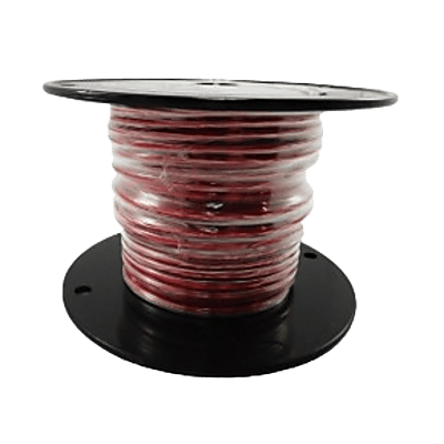 Cable Marino Primario Color Rojo Calibre 10 AWG / 100 Pies / PVC Retardante de Llama Rojo / Cobre Estañado Clase K / 600V / 105°C Seco 75°C Húmedo / Cumple UL 1015 UL 1028 UL 1230 UL 1231 - Kompletum