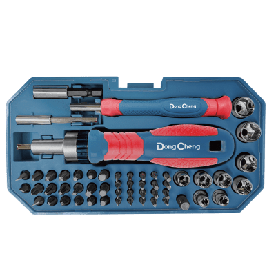 Juego de 55 Piezas. Desarmador Magnético con Puntas Intercambiables. - Kompletum