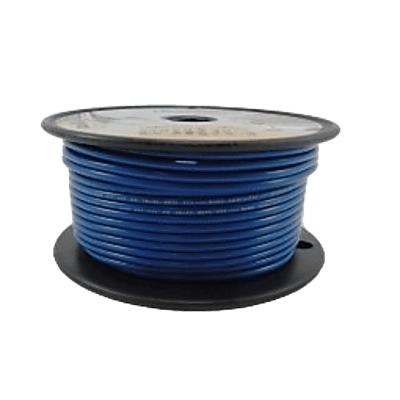 Cable Eléctrico Color Azul Calibre 14 / UL 1015-1230 / 600 Voltios / Temperatura 105°C Seco 75°C Húmedo / Cobre Estañado Clase K / Aislante PVC Retardante de Llama VW-1 / Resistente a Humedad Abrasión Ácido Combu - Kompletum