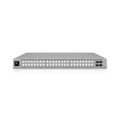 UniFi Switch USW-Pro-XG-48 / Capa 3 / 48 puertos (32 × 10 GbE, 16 × 2,5 GbE) + 4 puertos SFP28 25 G - Kompletum