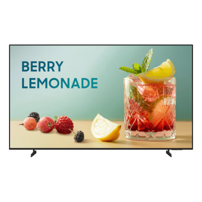 Televisor Business Samsung BEFX-H Series / 4K UHD (3840x2160) / Panel E-LED 43-85 Pulgadas / Brillo 300 nit / WiFi 5 y Bluetooth 5.3 / Smart TV Tizen / Crystal Processor 4K / HDR10+ / Sonido 20W 2CH / Operación 16/7 / VXT CMS y SmartThings Pro - Kompletum