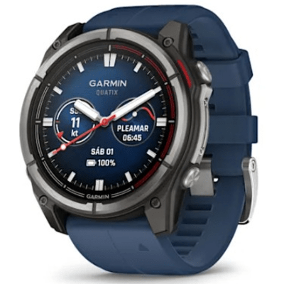 Smartwatch Garmin Fenix 7 / Pantalla AMOLED 1.4" / GPS Multibanda / Resistencia al Agua 10 ATM / Batería Hasta 29 Días / Titanio y Cristal de Zafiro / 32 GB de Almacenamiento / Monitoreo de Salud Avanzado - Kompletum