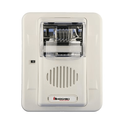 Sirena Estrobo, 12 Vcd, Multi-Candela 15 hasta 110 cd, Montaje En Pared, Color Blanco, Serie HEC3 (0500-05990) Hochiki - Kompletum