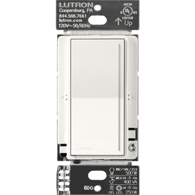 (RadioRa3) Atenuador  táctil SUNNATA Dimmer PRO color blanco para linea Radio Ra3, Requiere cable neutro 250W LED / CFL - Kompletum