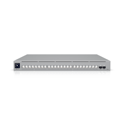UniFi Switch USW-Pro-XG-24 / Capa 3 / 24 puertos  (16 × 10 GbE, 8 × 2,5 GbE) + 2 puertos SFP28 25 G - Kompletum