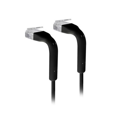 UniFi Patch Cable Cat6 Ultradelgado GbE con Botas Flexibles, Color Negro, 2 m - Kompletum