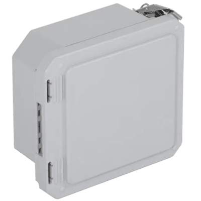 Caja Impermeable De Fibra De Vidrio, 6.77" (17.19cm) Alto x 6.77" (17.19cm) Ancho x 4.06" (10.31cm), Sin Ventanilla, Listado UL/cUL, Hecho En EE.UU, Serie EnviroArmour® - Kompletum