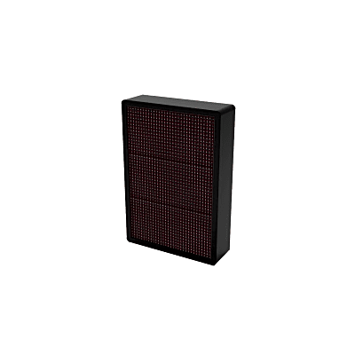 Pantalla LED Exterior de Orientación en estacionamiento / 320x480 mm / Resolución 32x16 / Display Rojo Verde Amarillo / 3 Módulos / IP Configurable / Multilingüe / -30°C a 60°C - Kompletum