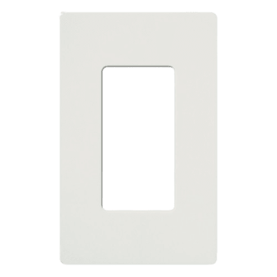Tapa Color Blanco para interruptor o dimmer Lutron, 1 gang, limpio y moderno - Kompletum