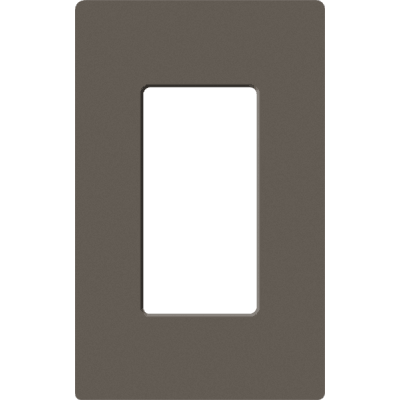 Placa de pared 1 espacio, para atenuador (dimmer), apagador ó control remoto inalámbrico LUTRON. - Kompletum