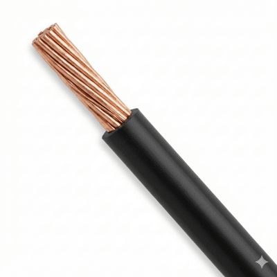 ( venta por metro ) Cable Eléctrico de Cobre Recubierto THW-LS Calibre 14 AWG 19 Hilos Color negro - Kompletum