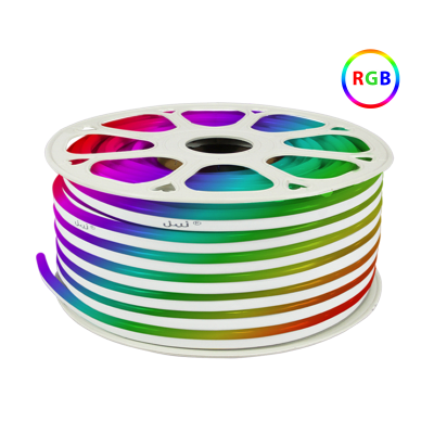 Manguera Luminosa LED Neón RGB / 50 Metros / IP65 Interior-Exterior / Corte Cada 100 cm / 300W Máximo / 120° Ángulo de Luz / Libre de Mercurio - Kompletum