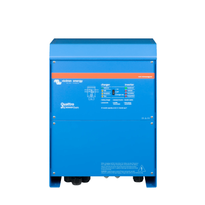 Quattro 48/10000/140-100/100 230V / Inversor Cargador de Onda Pura / Entrada 48 Vcc / Salida 8000 W 230 Vca  60 Hz - Kompletum