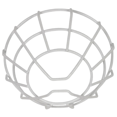 Protector De Rejilla Anti Vandalismo Y Golpes Accidentales, Color Blanco, Para Sirenas/Estrobos/Bocinas System Sensor, Montaje a Ras en Techo, 8.26"Altox8.26"Anchox3.54"Profundidad - Kompletum