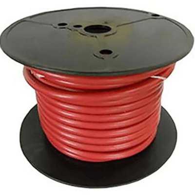 Cable para Batería Marina Cobra 6 AWG / 100 Pies / Cubierta PVC Retardante de Llama Roja / Cobre Estañado Clase K / 600V / Temperatura 105°C Seco y 75°C Húmedo / Cumple UL 1426, UL Listed BC-5W2 y ABYC - Kompletum