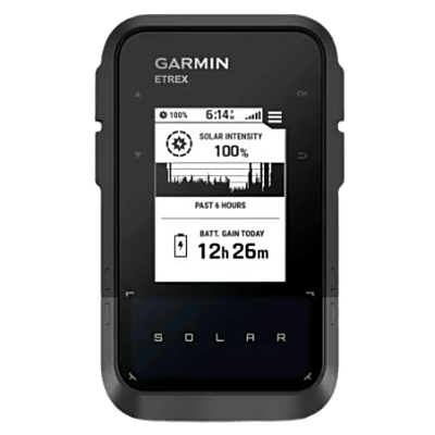 Navegador GPS Portátil / Pantalla 2.2″ de Alto Contraste / Batería Ilimitada con Carga Solar (75 000 lux) / GPS Multibanda / Brújula Digital / Resistente al Agua IPX7 / Compatible con Garmin Explore - Kompletum