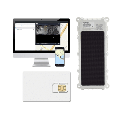 KIT Dispositivo de Seguimiento de Activos / Protección IP67 /  Recargable Li 9600 mAh / LTE Cat-M1/NB-IoT / Tamaño Compacto / Funciona con Energía Solar / + EPCOMGPSCODE + SIM500MB2Y - Kompletum