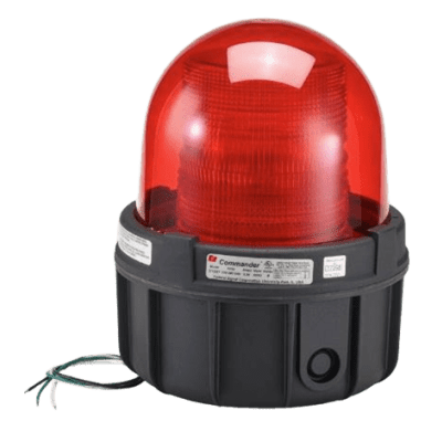 Luz estroboscopica a prueba de explosiones UL y cUL para Clase I, División 1, Grupo C y D; Clase I, División 2, Grupos A y B; Clase II, División 1, Grupos E, F y G; Clase III  , 12-24 Vcd, color Rojo, montaje no incluido - Kompletum